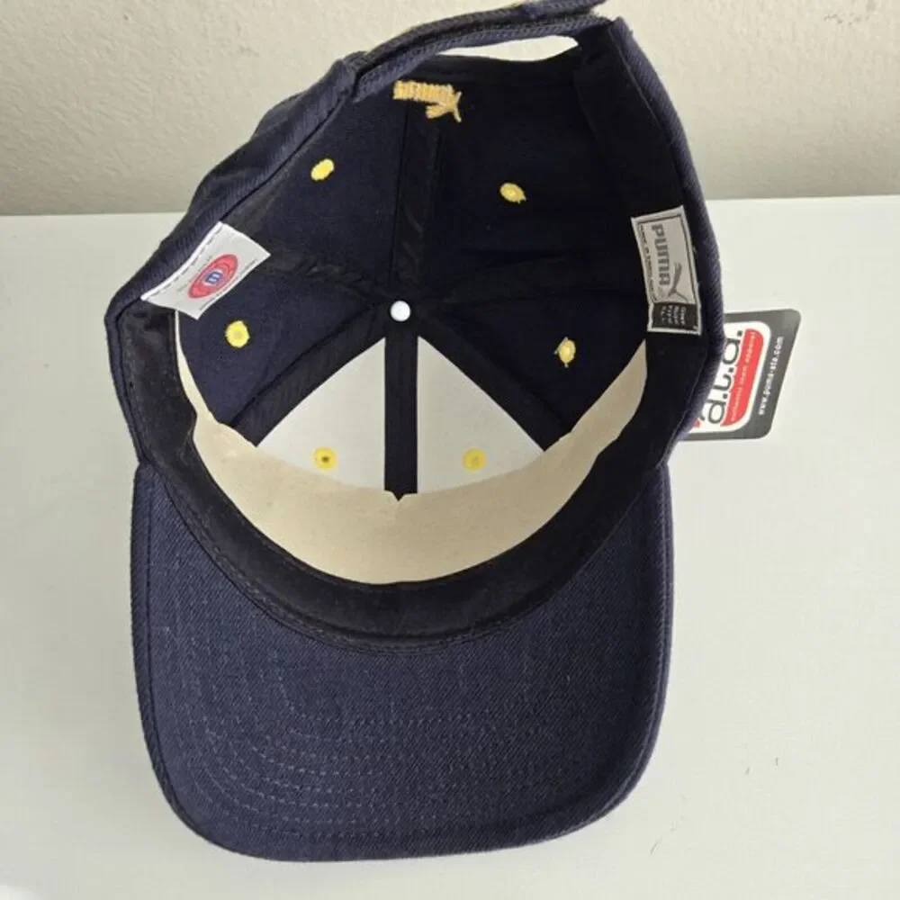 Vintage Michigan Wolverines Strapback Hat Big‎ House Football Puma NWT